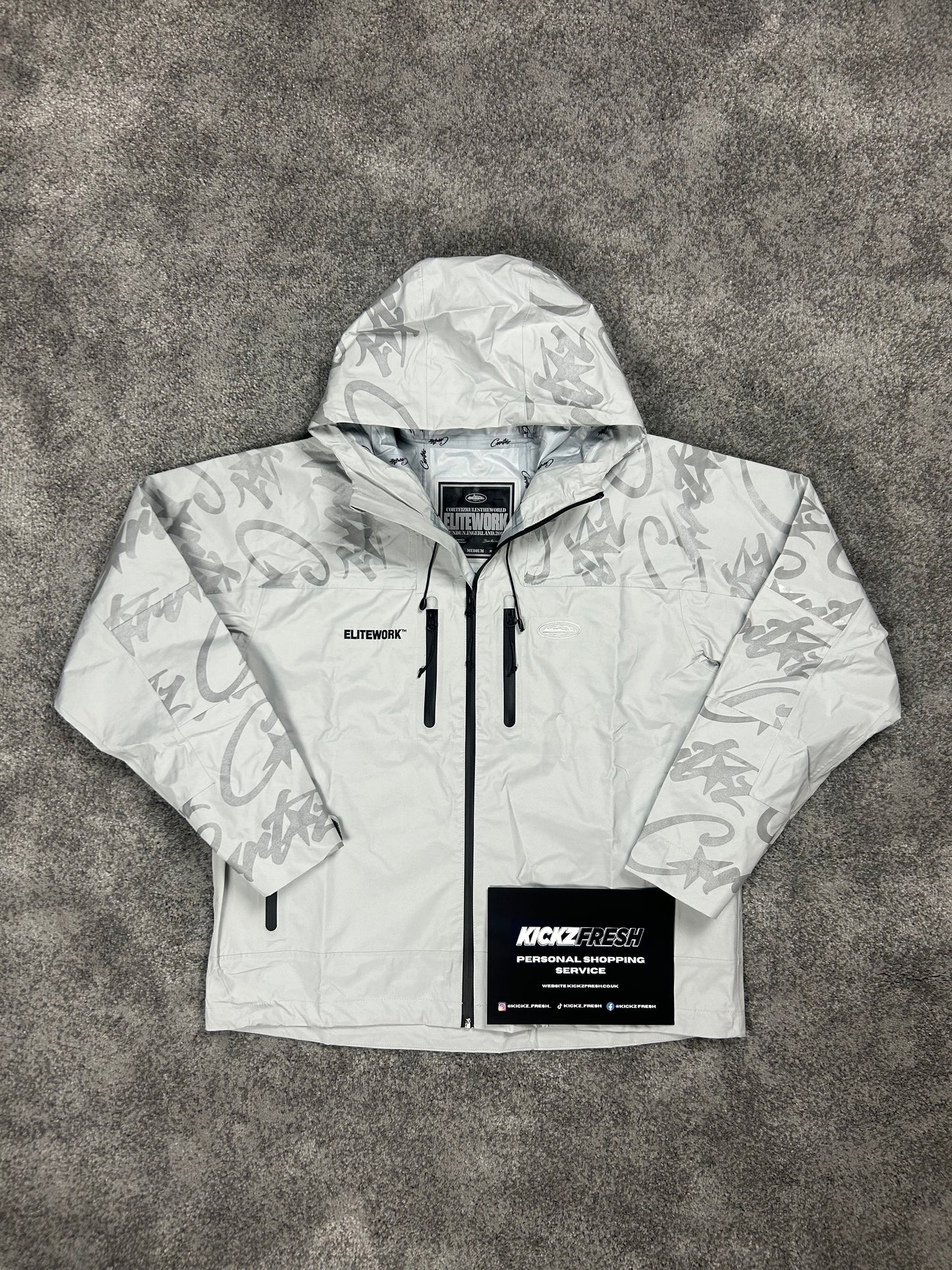 Corteiz Elitework Shell Grey Jacket