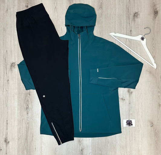 LULULEMON TRACKSUIT TEAL/BLACK