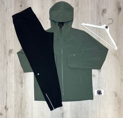 LULULEMON TRACKSUIT KHAKI/BLACK